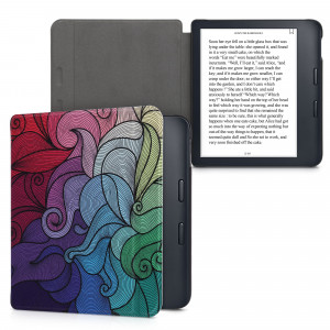 Husa pentru Kobo Libra 2, Piele ecologica, Multicolor, kwmobile, 56575.10 - Img 2