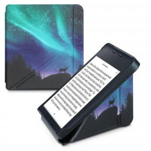 Husa pentru Kobo Libra 2, Piele ecologica, Multicolor, kwmobile, 56577.07 - Img 1