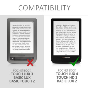 Husa pentru PocketBook Touch Lux 4 / Basic Lux 2 / Touch HD 3, Piele ecologica, Multicolor, 47603.02 - Img 6