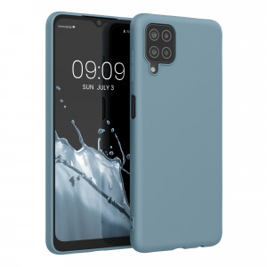 Husa pentru Samsung Galaxy A12, Silicon, Albastru, 54048.207, kwmobile - Img 1