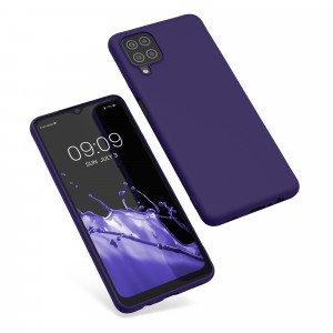 Husa pentru Samsung Galaxy A12, Silicon, Albastru, 54048.226, kwmobile - Img 2