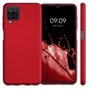 Husa pentru Samsung Galaxy A12, Silicon, Rosu, 54052.36 - Img 2