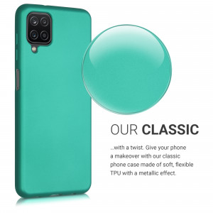 Husa pentru Samsung Galaxy A12, Silicon, Verde, 54052.128 - Img 4