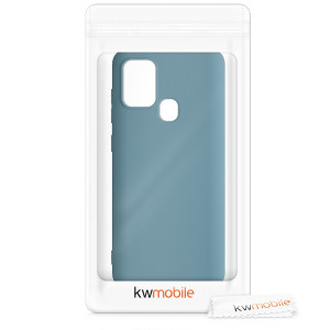 Husa pentru Samsung Galaxy A21s, Silicon, Albastru, 52494.207 - Img 8