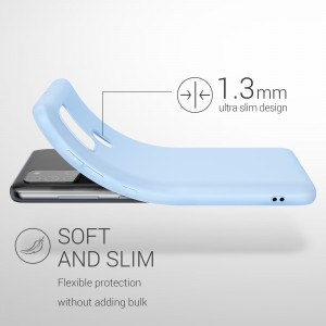 Husa pentru Samsung Galaxy A21s, Silicon, Albastru, 52494.58 - Img 3