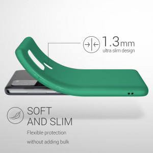 Husa pentru Samsung Galaxy A21s, Silicon, Verde, 52494.142 - Img 3