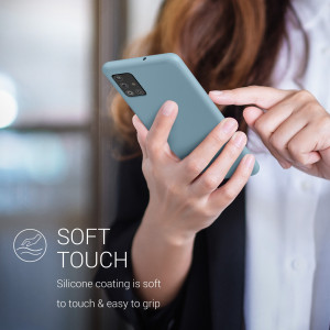 Husa pentru Samsung Galaxy A51, Silicon, Albastru, 51197.206 - Img 4