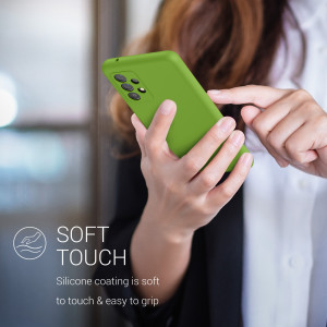 Husa pentru Samsung Galaxy A52 / Galaxy A52 5G / Galaxy A52s 5G, Silicon, Verde, 54347.220 - Img 4