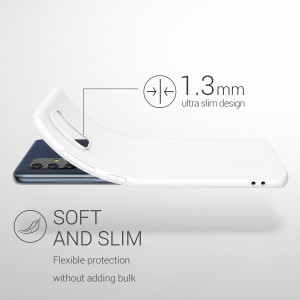 Husa pentru Samsung Galaxy A71, Silicon, Alb, 51208.48 - Img 3