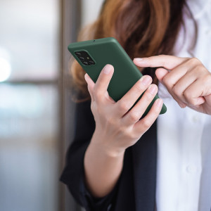 Husa pentru Samsung Galaxy A71, Silicon, Verde, 51208.169 - Img 5