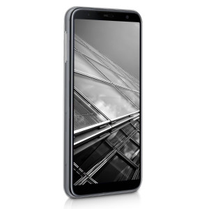 Husa pentru Samsung Galaxy J6 Plus, Silicon, Silver, 48754.42 - Img 3