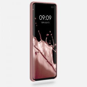 Husa pentru Samsung Galaxy S10 Plus, Silicon, Roz, 49028.193 - Img 3