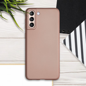 Husa pentru Samsung Galaxy S21 Plus, Silicon, Rose Gold, 54067.31 - Img 3
