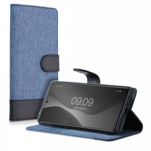 Husa pentru Xiaomi 11T / 11T Pro, Textil, Albastru, 56900.17, kwmobile - Img 2