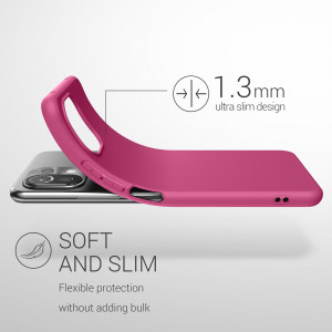 Husa pentru Xiaomi Mi 11 Lite 5G, Silicon, Roz, 54726.213, kwmobile - Img 3