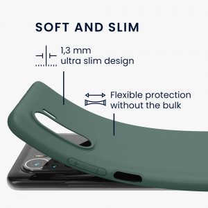 Husa pentru Xiaomi Mi 11i / Poco F3, Silicon, Verde, 57026.171, kwmobile - Img 3
