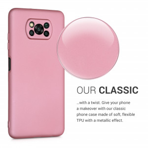 Husa pentru Xiaomi Poco X3 (NFC) / Poco X3 Pro, Silicon, Rose Gold, 53483.31 - Img 4