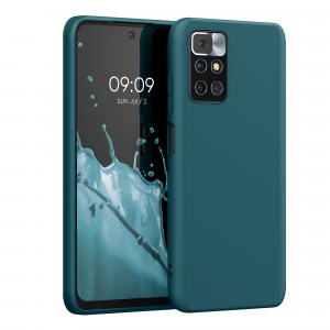Husa pentru Xiaomi Redmi 10, Silicon, Verde, 56147.57, kwmobile - Img 1