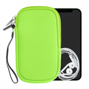 Husa Universala Kwmobile marime M - 5,5 inch, Neopren, Verde, 46188.2.44 - Img 2