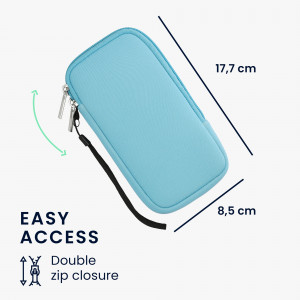 Husa Universala Kwmobile marime XXL - 7 inch, Neopren, Albastru, 46188.5.23 - Img 6
