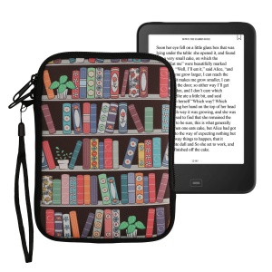 Husa Universala Kwmobile pentru eBook Reader de 6 inch, Multicolor, Neopren, KWM000010OR018C - Img 1