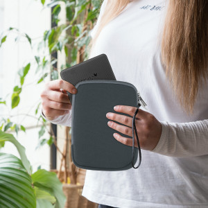 Husa universala pentru eBook reader, Textil, Gri, 50334.22 - Img 3