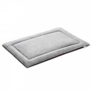 Pat de calatorie pentru caini Navaris, 79 x 48 cm, Poliester, Gri, 54008.22.3 - Img 2