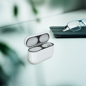 Set 2 Aparatori de praf pentru casti Apple AirPods Pro, Kwmobile, Negru, Plastic, 50975.01 - Img 3