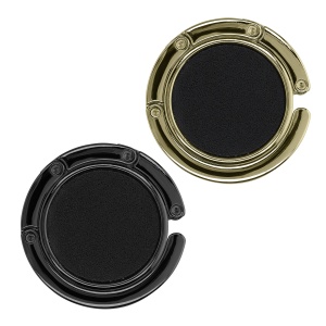 Set 2 Carlige de masa Kwmobile pentru genti, Auriu/Negru, Zinc, KWM000014YV007C - Img 2