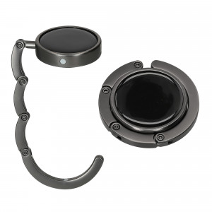 Set 2 Carlige de masa pentru genti, Kwmobile, Negru, Aluminiu, 48556.12 - Img 2