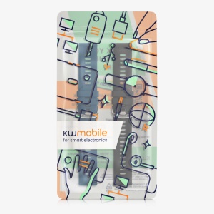 Set 2 Curele Kwmobile pentru Popglory P66, Negru/Albastru, Silicon, KWM000024SZ001C - Img 8