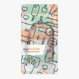 Set 2 curele kwmobile pentru Samsung Galaxy Fit 2, Silicon, Negru/Portocaliu, 53962.18 - Img 7
