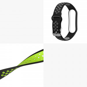 Set 2 curele kwmobile pentru Xiaomi Mi Smart Band 6/Mi Band 6/Band 5, Silicon, Gri/Verde, 59792.02 - Img 8
