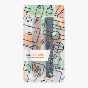 Set 2 curele pentru Garmin Venu Sq/Venu Sq Music, Kwmobile, Albastru/Roz, Silicon, 57776.08 - Img 15