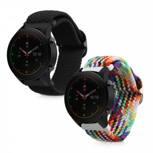 Set 2 curele pentru Xiaomi Mi Watch Color Sport/Watch S1 Active, Kwmobile, Multicolor, Nylon, 59518.02 - Img 2