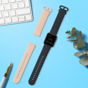Set 2 curele pentru Xiaomi Mi Watch Lite/Redmi Watch, Kwmobile, Albastru/Roz, Silicon, 54778.10 - Img 3