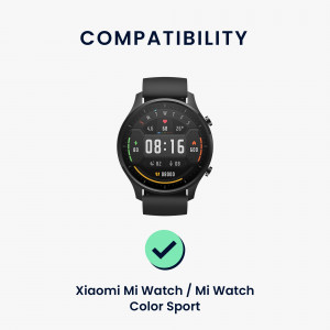 Set 2 curele pentru Xiaomi Mi Watch/Mi Watch Color Sport, Kwmobile, Multicolor, Silicon, 59165.01 - Img 6