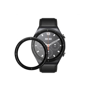 Set 2 Folii de protectie Kwmobile pentru Xiaomi Watch S1, Transparent/Negru, Polimer, KWM000024WU001C - Img 1
