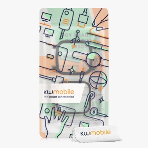 Set 2 Huse Kwmobile cu sticla securizata pentru Garmin Venu Sq 2 Music, Negru/Roz, Plastic, KWM000024ZF005C - Img 8