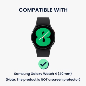 Set 2 Huse Kwmobile pentru Samsung Galaxy Watch 4, Transparent/Auriu, Plastic, KWM000024ZN001C - Img 6