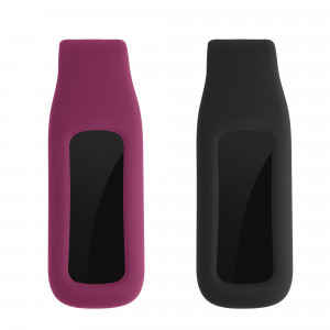 Set 2 Huse pentru Fitbit Luxe, Kwmobile, Negru/Visiniu, Silicon, 57123.02 - Img 5