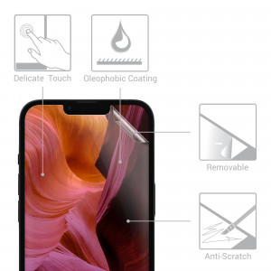 Set 3 Folii de protectie pentru Apple iPhone 13 Pro, kwmobile, Fata, Transparenta, 56421.1 - Img 3