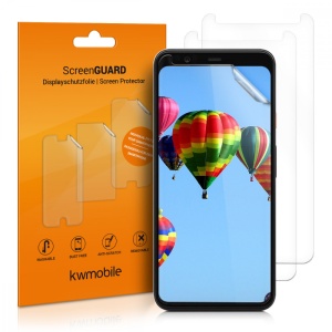 Set 3 folii de protectie pentru Google Pixel 4 XL, Kwmobile, Fata, Transparent, 50885.1 - Img 1
