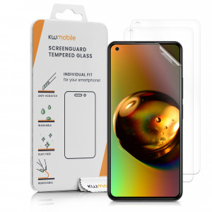 Set 3 Folii de protectie pentru Xiaomi 11 Lite 5G / 11 Lite 5G NE, kwmobile, Fata, Transparenta, 57232.1 - Img 1