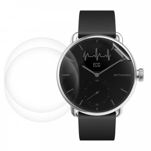 Set 3 Folii protectie pentru Withings Scanwatch 38mm, Kwmobile, Transparent, Silicon, 59432.1 - Img 1