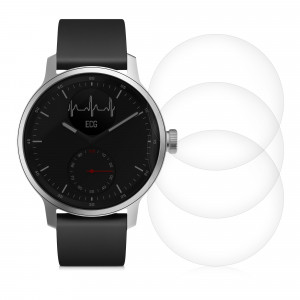 Set 3 Folii protectie pentru Withings Scanwatch 42mm, Kwmobile, Transparent, Silicon, 59431.1 - Img 2