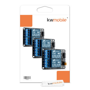 Set 3 Module releu cu 2 canale pentru Arduino Raspberry Pi, Kwmobile, Multicolor, Componente electronice, 38813 - Img 6
