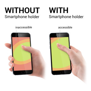 Set 3 Suporti tip inel pentru telefon, Kwmobile, Multicolor, Plastic, 43997.01 - Img 6