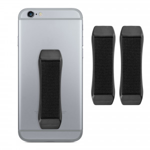 Set 3 Suporti tip inel pentru telefon, Kwmobile, Negru, Plastic, 53947.03.01 - Img 1