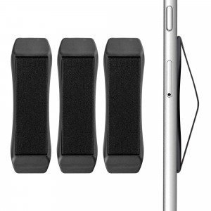 Set 3 Suporti tip inel pentru telefon, Kwmobile, Negru, Plastic, 53947.03.01 - Img 2